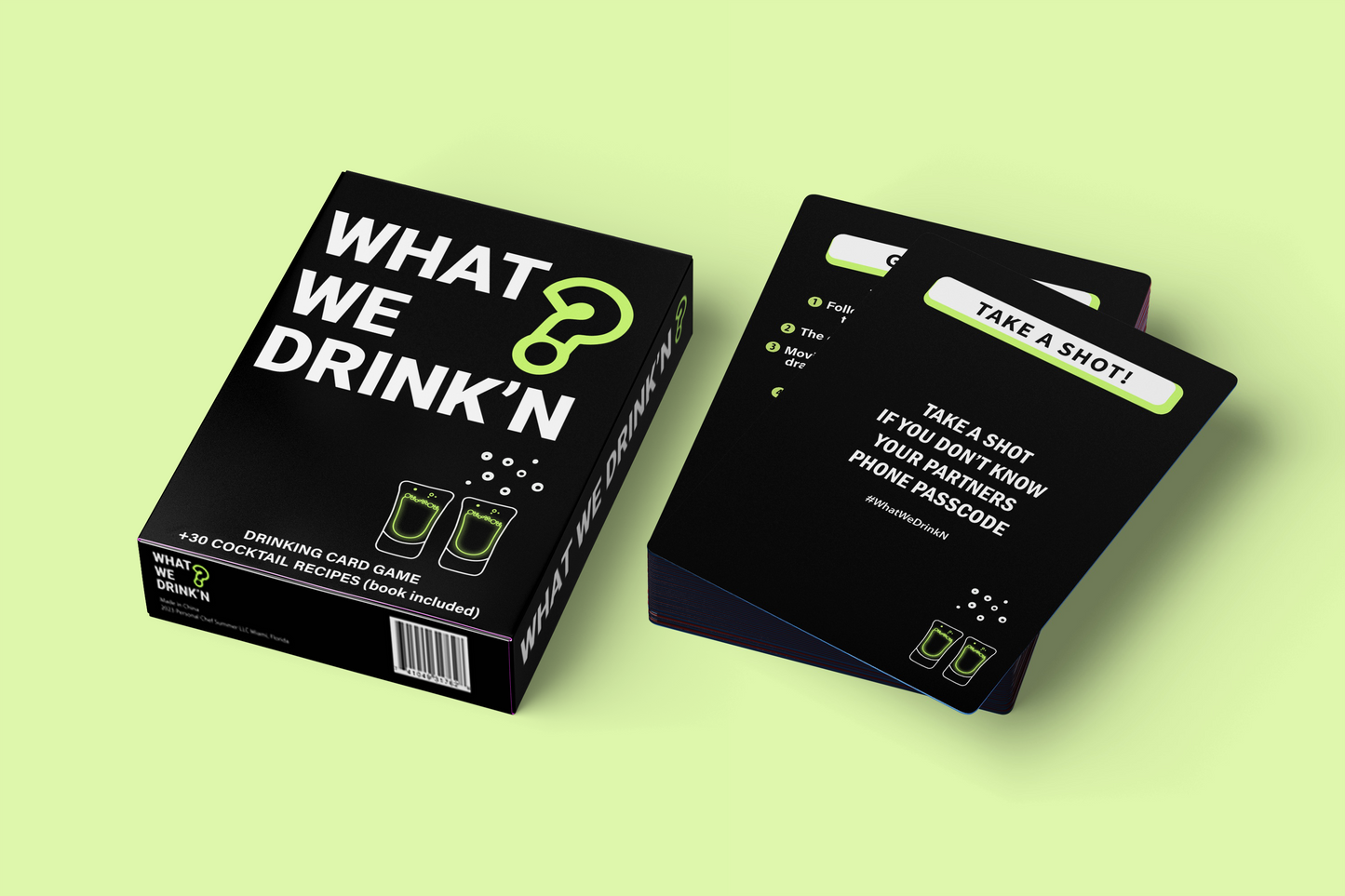 What We Drink’N Card Game (Free Shipping)