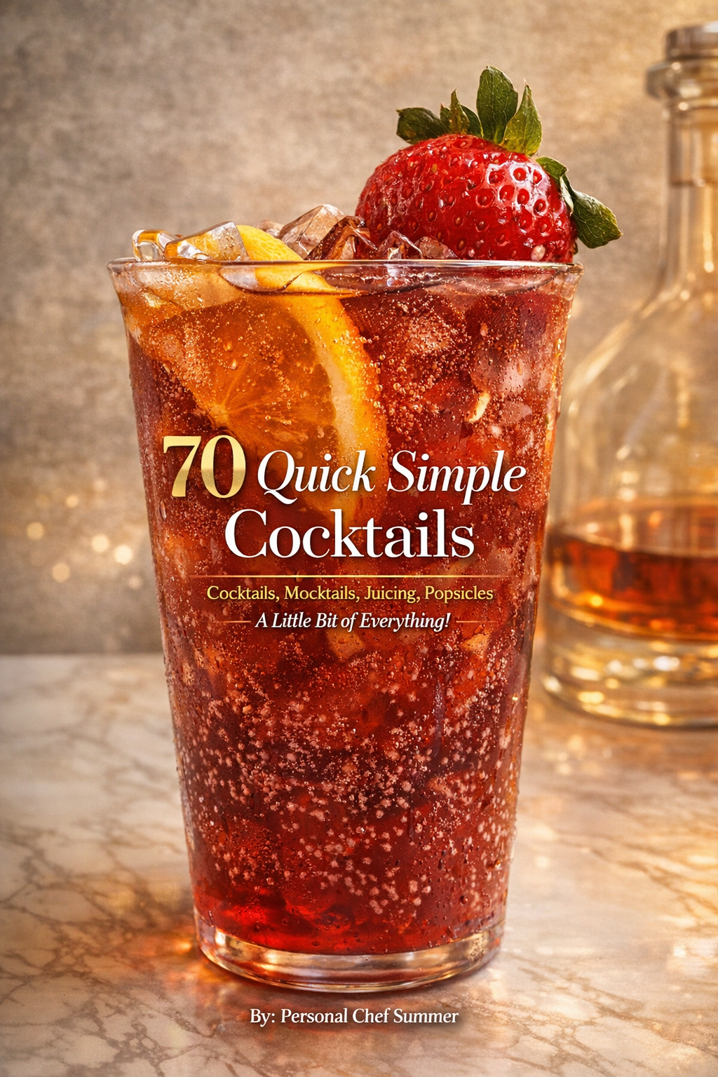 70+ easy recipes, bold flavors, and Chef Summer's signature twists. Perfect for beginners, hosts, and anyone who loves a good drink.