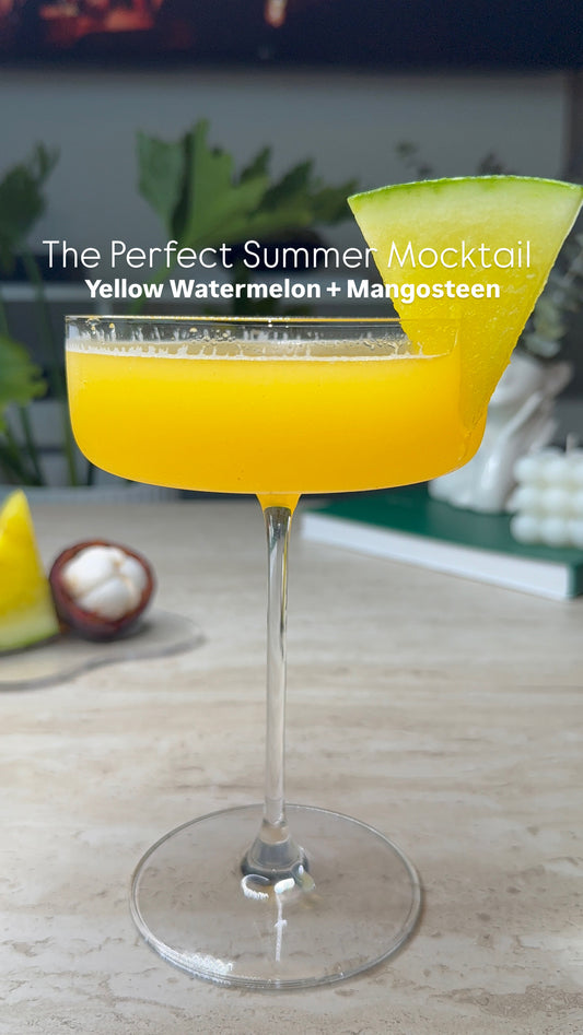 Yellow Watermelon + Mangosteen (Free Recipe)